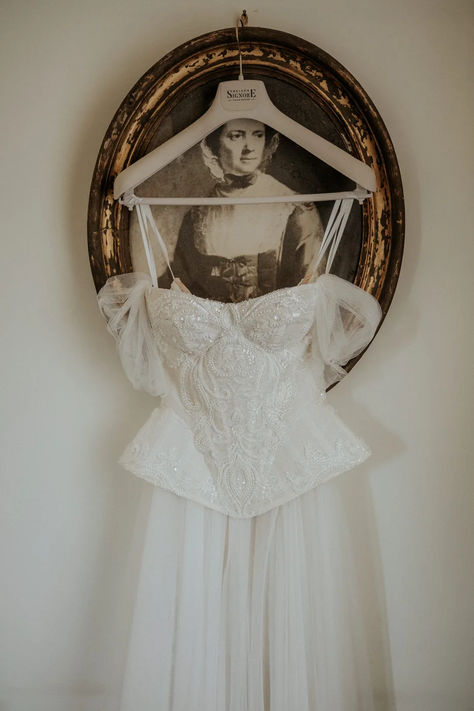 Wedding dress detail photographed by Mauro Silvestre